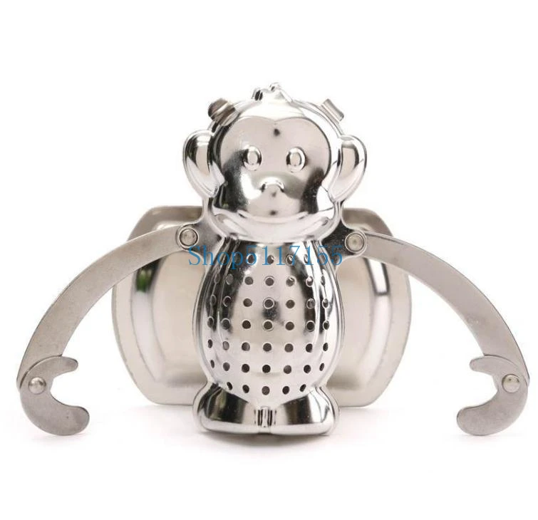 

Monkey Stainless Steel Tea Infuser Herb Filter Tea Strainer Teapot Coffee Drinkware Tool