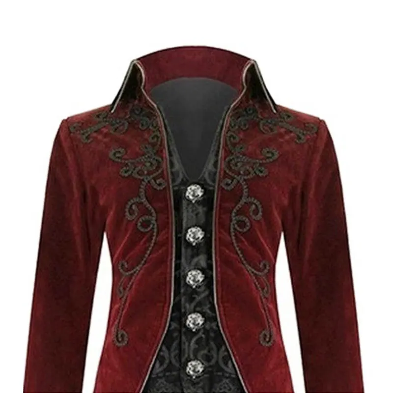 DM COS 2019 Европейский суд Готический мужской Косплей вечернее платье пальто Cos