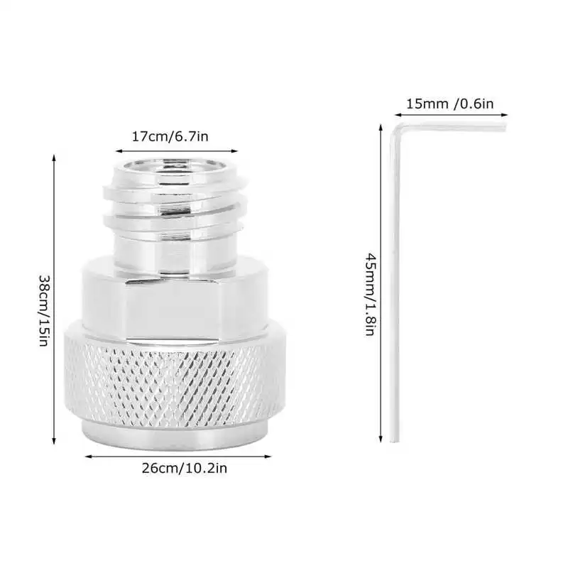 Адаптер для пивоварения соды с гаечным ключом медное гальваническое покрытие