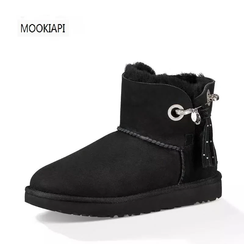 

Australia's latest women's snow boots in 2019, real sheepskin, natural wool, women's shoes with the highest quality short buckle