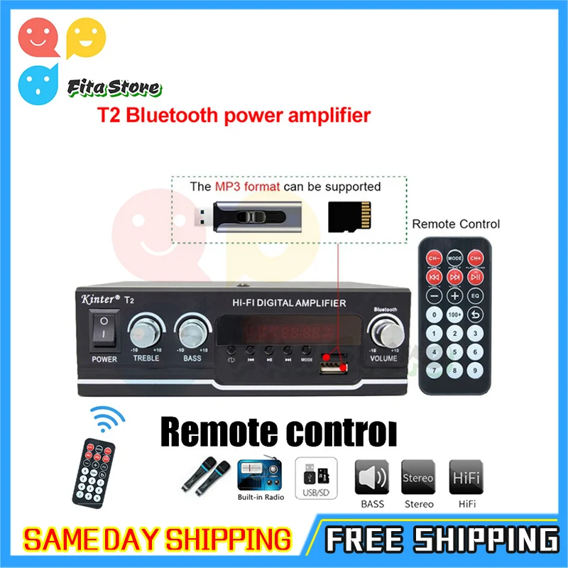 Плата усилителя HIFI Bluetooth 20 Вт * 2 цифровой стерео усилитель мощности звука для