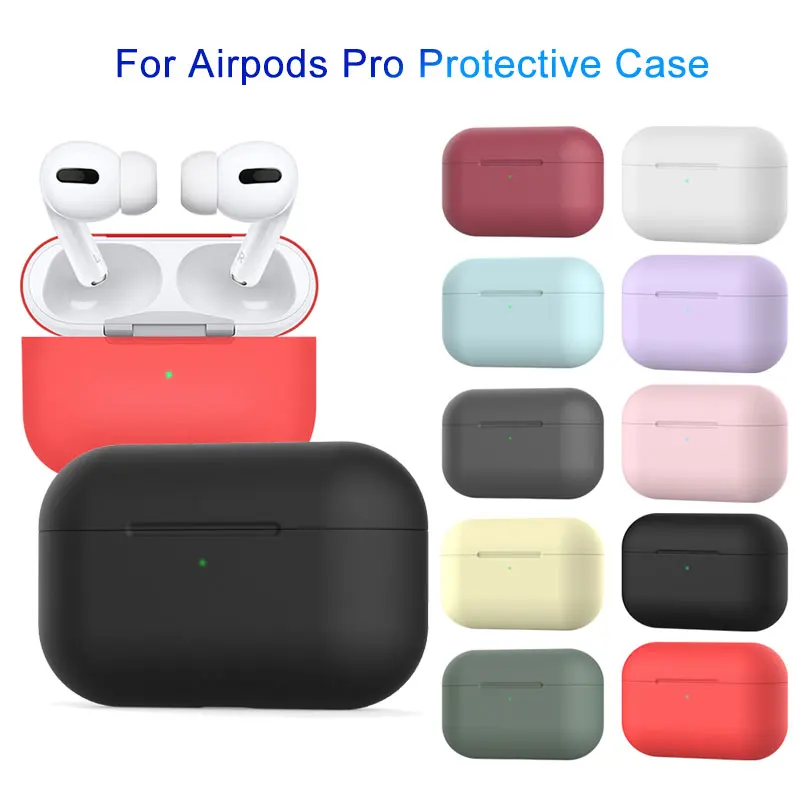 Мягкий силиконовый чехол для Apple Airpods Pro беспроводные наушники противоударный защитный чехол для Air Pods Pro Bluetooth наушники коробка