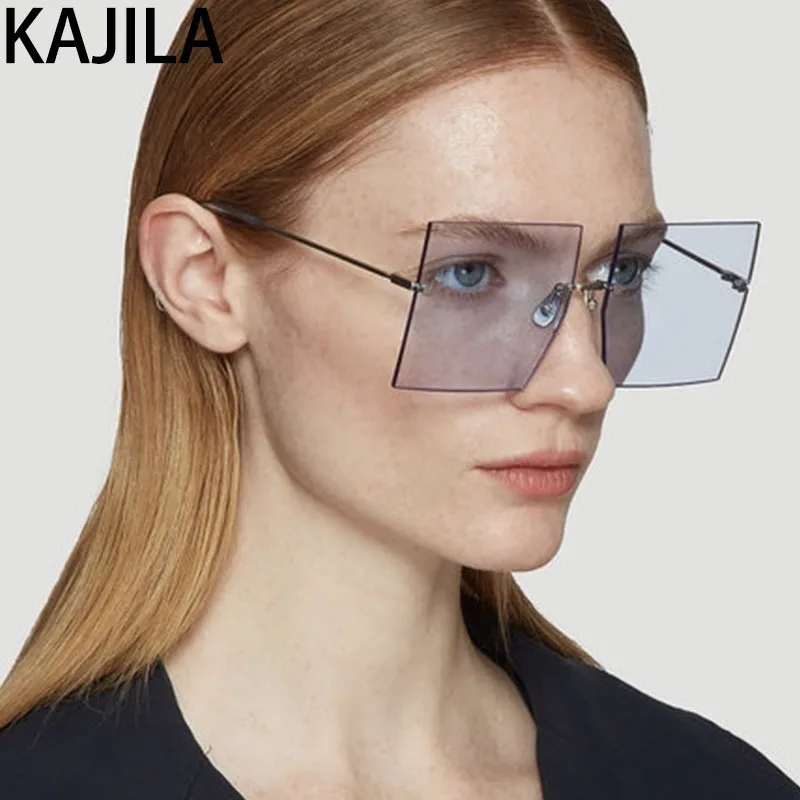 Квадратные негабаритные солнцезащитные очки для женщин Новое поступление 2020 без