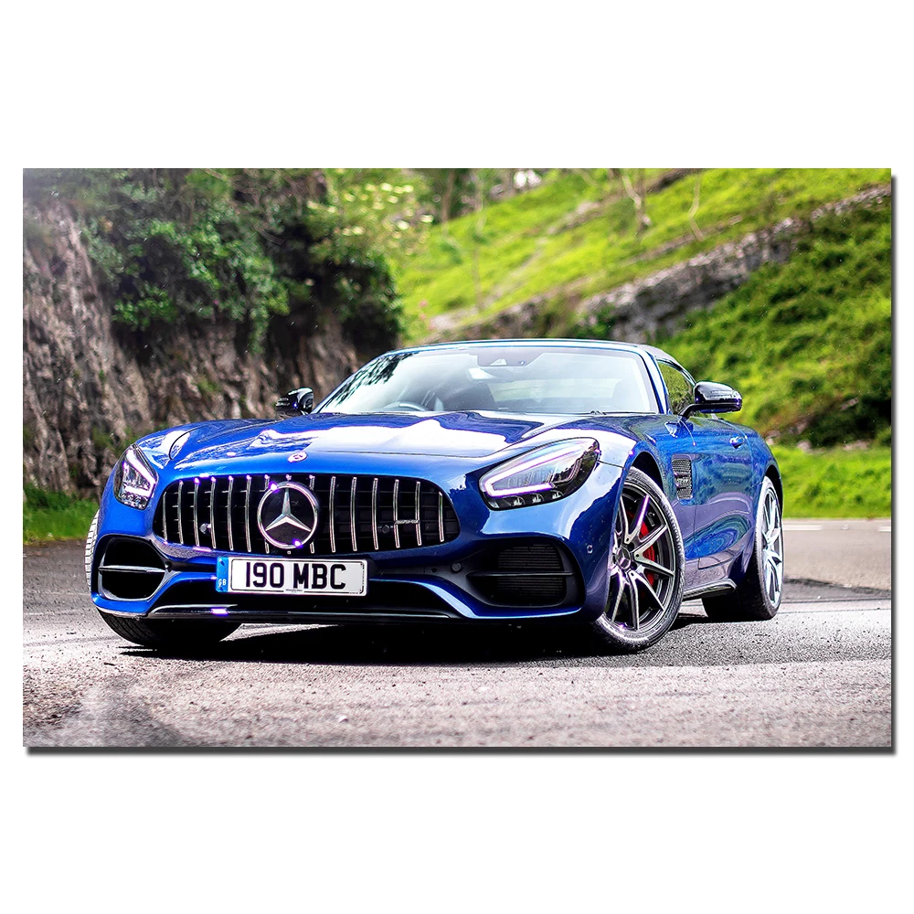 Wall Art Плакаты AMG GT S Mini Roadster изображение Художественная печать на холсте для