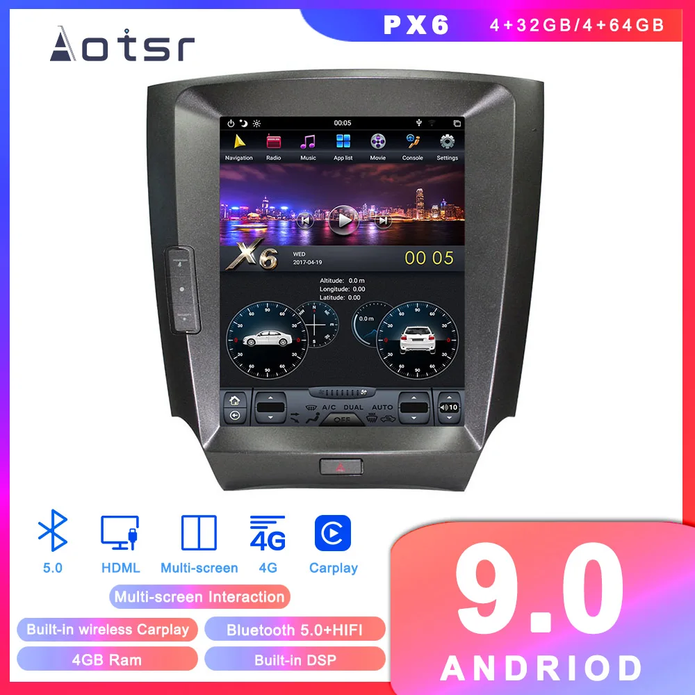Android 9 Tesla стиль автомобильный dvd-плеер gps навигация для Lexus IS200 IS250 IS300 IS350 2005+ Авто Радио стерео Мультимедиа Плеер