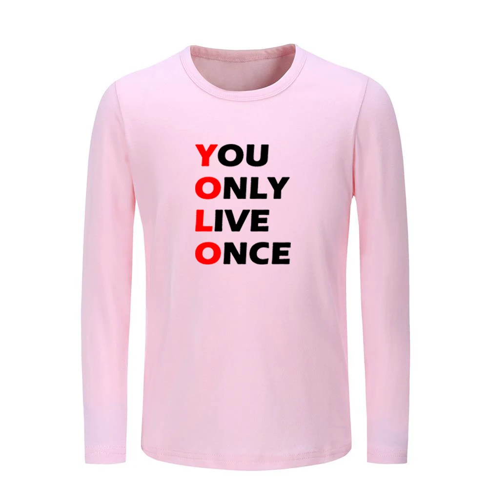 Милые детские футболки с изображением поросенка из мультфильма You Only Live Once YOLO