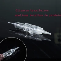 100pcs 1rl 3rl 600d g agulhas easy click permanent makeup needles 5rl 5f for tattoo cartridge needles rotary swiss machine pen
