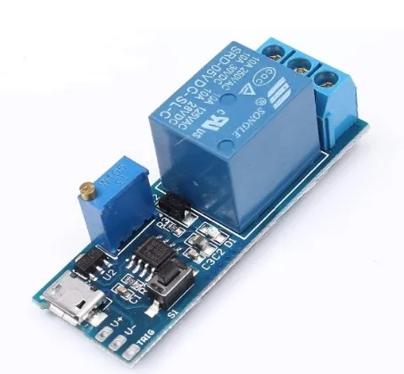 Широкий диапазон напряжения DC 5V 30V микро USB Мощность регулируемое реле задержки