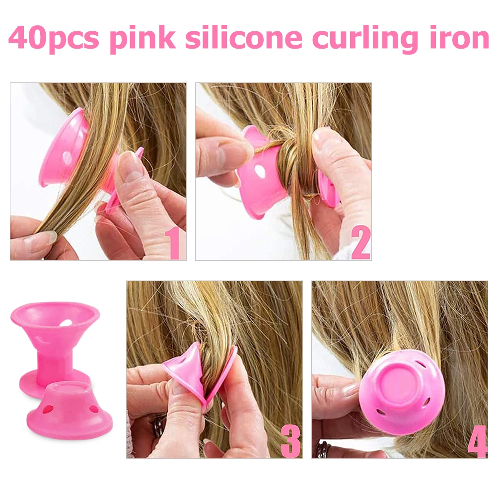40 шт. силиконовые щипцы для завивки волос инструменты самостоятельного укладки