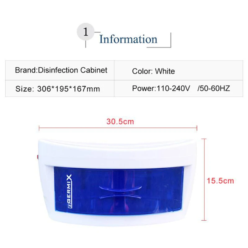 

UV Sterilizer Box Home Ultraviolet Light Phone Sterilization Disinfection Cabinet Nail Art Manicure Tools Beauty Salon Household