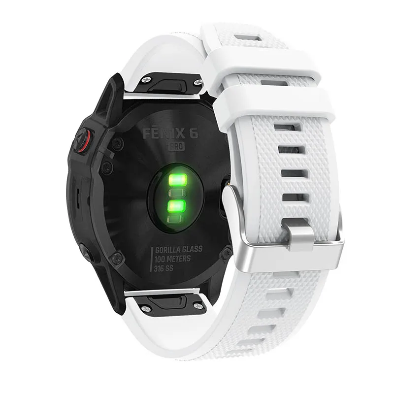 20 22 26 мм для Garmin Fenix 6S 6 6X Pro 5S 5 5X Plus удобный силиконовый ремешок смарт-аксессуары быстросъемный ремешок для часов