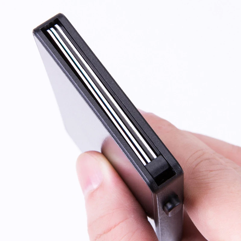 ZOVYVOL Тонкий RFID модный клатч держатель для карт всплывающая Кнопка противокражная