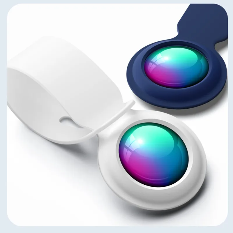 

2021 Protective Cover Silicone Case Anti Lost Silicone Case Tracker Protector Shell For Airtags With Metal Ring