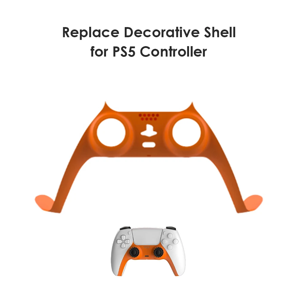 

Gamepad Cover for Sony PS5 Front Middle Controller Replacement Decorative Shell for Sony Playstation5 Joypad Games Accessories