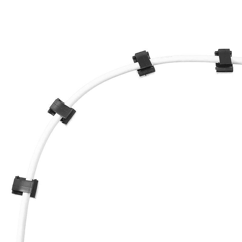 MAYITR 50 шт. зажимы для автомобильных проводов черный пластик клейкий кабель