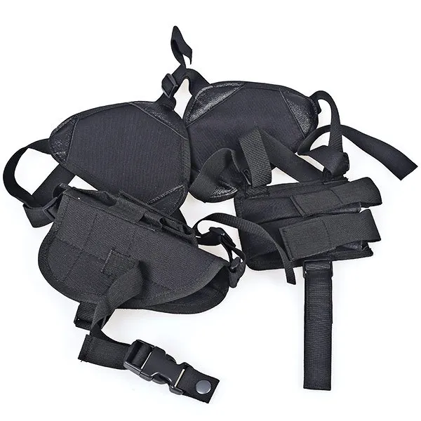 Black Single Holster Военная универсальная нейлоновая Наплечная кобура с пистолетом для левой/правой руки, Чехол для оружия, тактический пистолет Glock, скрытая кобура, 6 цветов - Цвет: Black Single Holster
