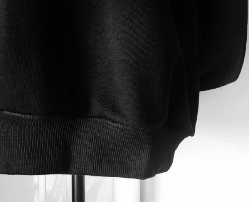 

Lugentolo Women Hoodies Autumn New Long Sleeve Hoodie Gothic Stitching Sleeve Japanese Moon Print Size(S-XXL)