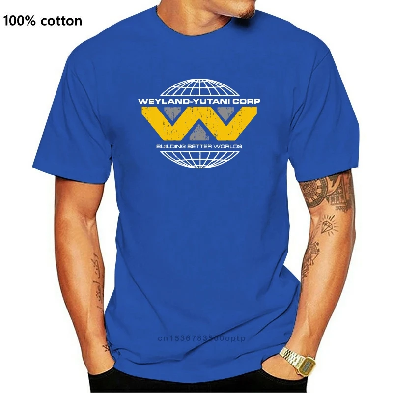 

Новинка Weyland Yutini Футболка 100% хлопок инопланетянин Вдохновленный Wey-Yu Xenomorph Ripley дешевая цена 100% хлопок футболки топы футболки