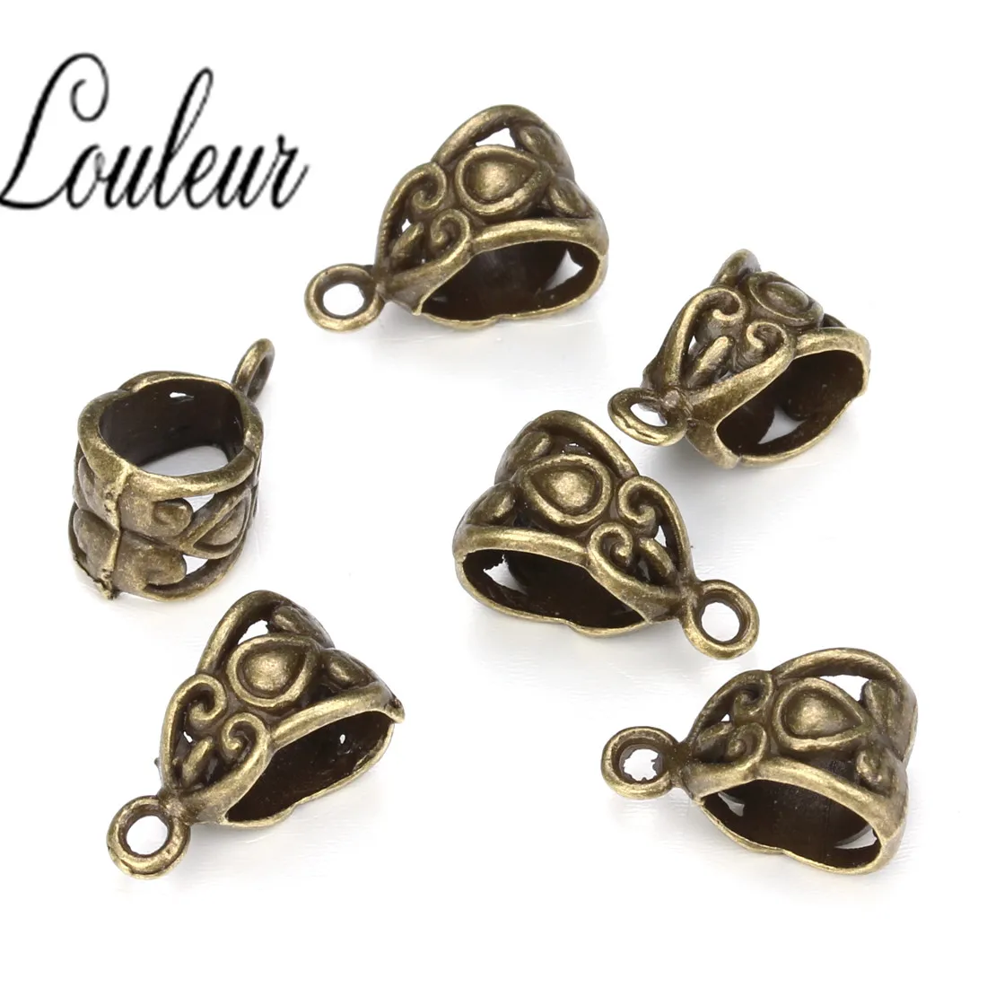 30 шт./лот античная бронза/серебряный цвет Подвеска застежка ожерелье соединитель