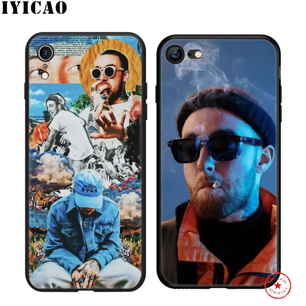IYICAO Hip Pop Mac Miller мягкий черный силиконовый чехол для iPhone 11 Pro Xr Xs Max X или 10 8 7 6 6S Plus 5 5S |