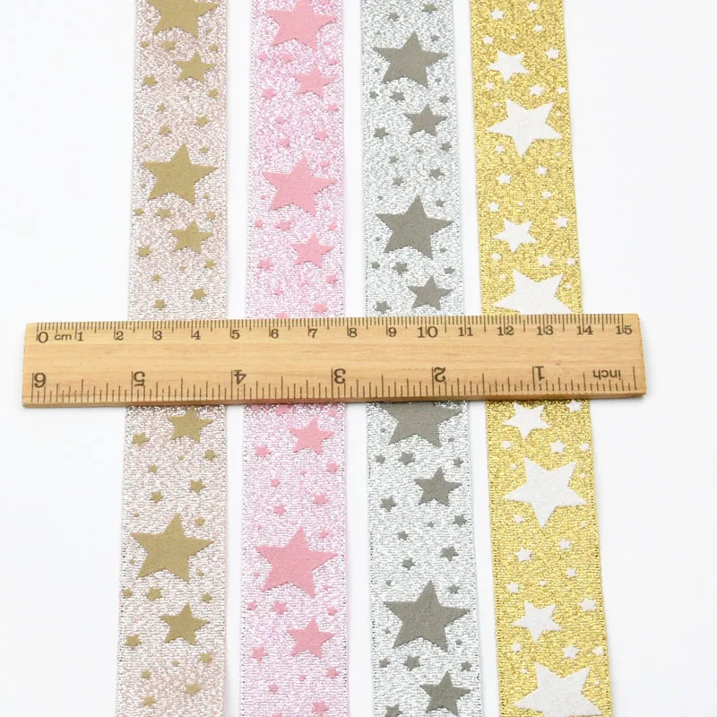 10 ярдов 25 мм органза Золотая Яркая Лента для рукоделия декоративные материалы