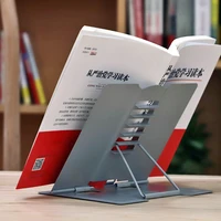 portable sturdy metal adjustable book stand eye protection reading frame cookbook holder foldable bookstand tablet pc bracket