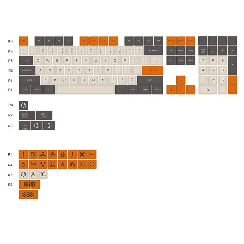 Углерода Цвет 104 + 21 ключ для лазерной порезки OEM профиль PBT filco вишня G80 3800 3850 3000