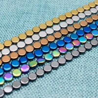 natural stone plating color hematite loose beads 6mm 8mm 15 strand for jewelry making diy necklace bracelet punk accessories