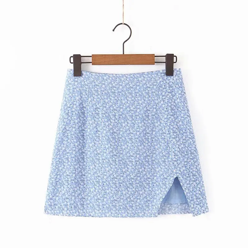 Женский костюм с юбкой рубашкой и Боковым Разрезом осень 2020| |