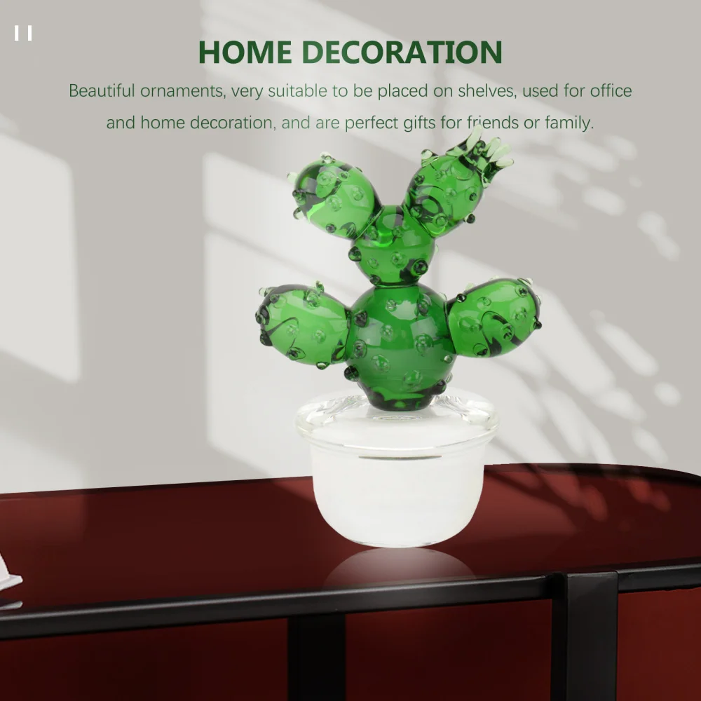 

1Pc Mini Adornment Desktop Glass Ornament Home Decoration