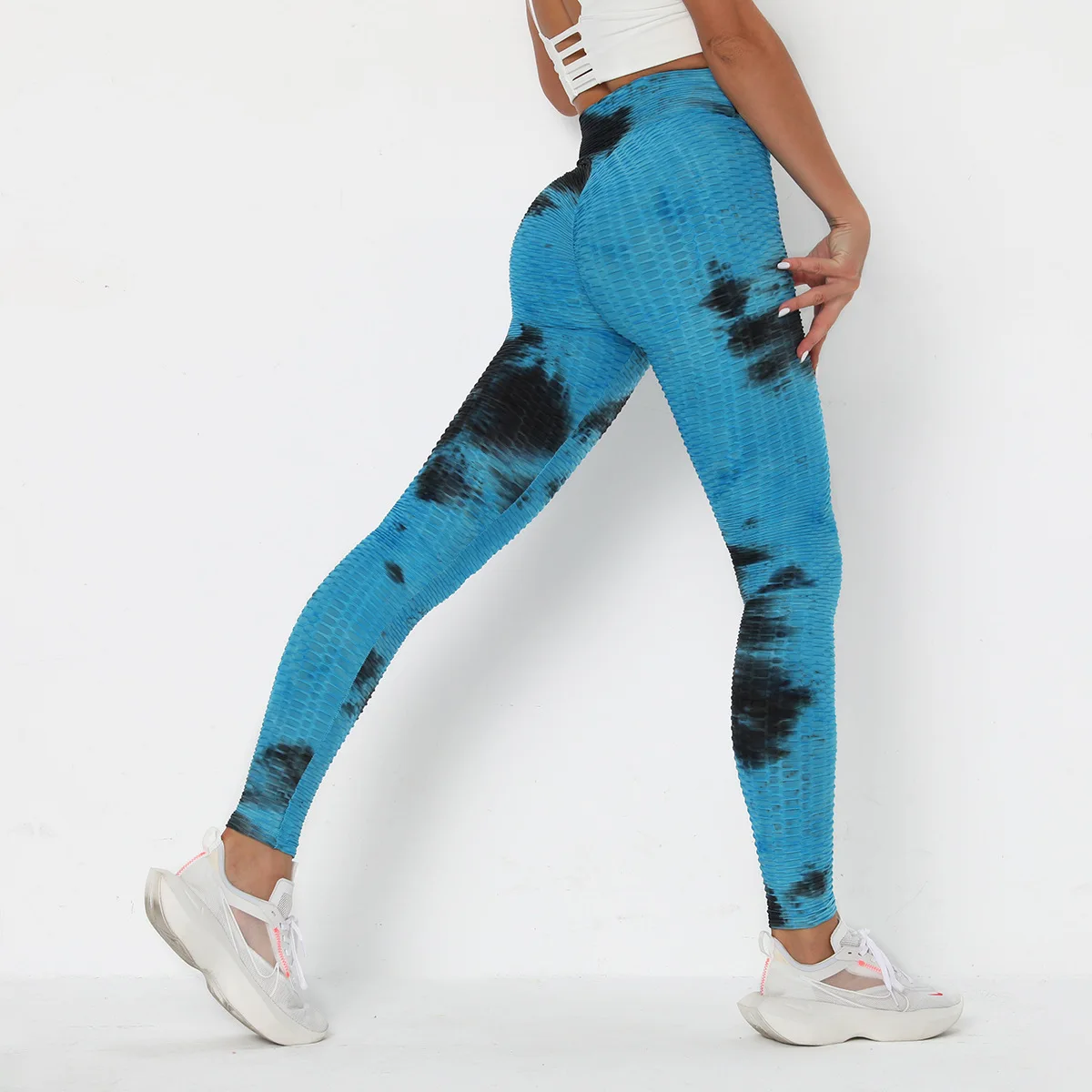 

Yoga Pants Tie Dye Women Polyester Yoga Pants Push Up Legging Fitness Gym Sport Running Vital High Waist Energy Workout Leggings