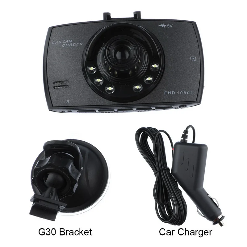 G30 2 дюймов 90 градусов широкоугольный объектив видеорегистратор Full HD 1080P