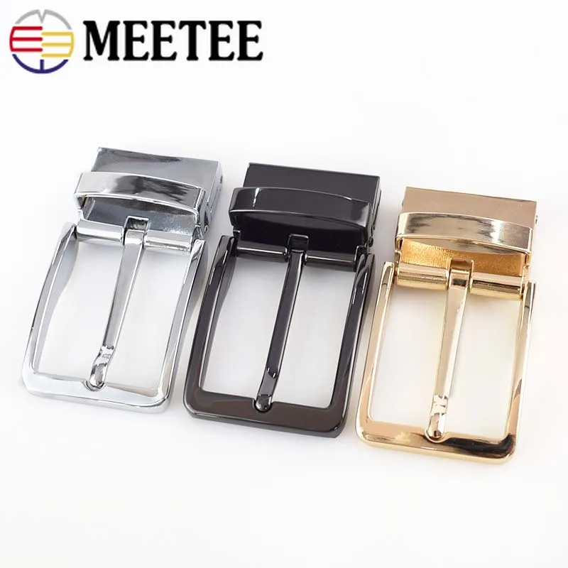 Meetee деловая повседневная мужская кожаная пряжка для ремня сделай сам