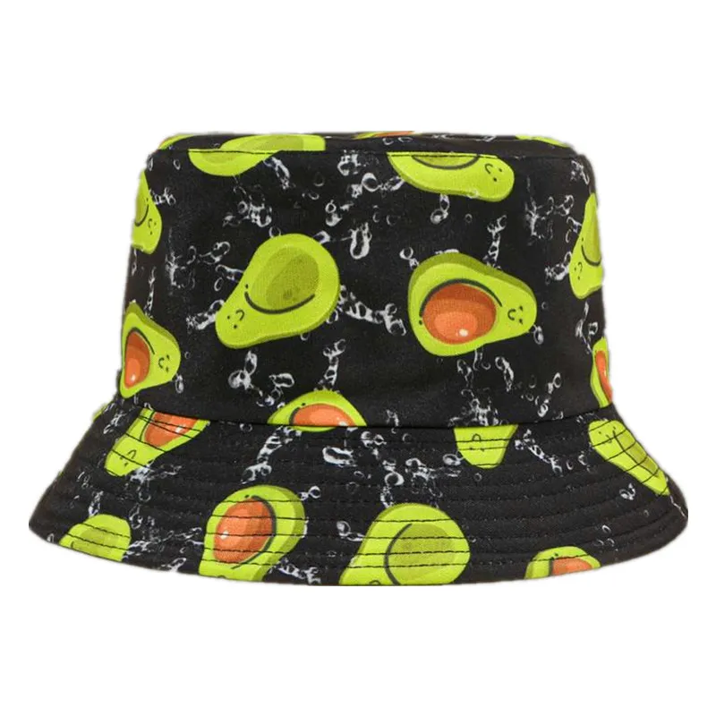 

Ldslyjr 2021 Fruit Print Bucket Hat Fisherman Hat Outdoor Travel Hat Sun Cap Hats for Men and Women 86