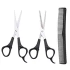 3 шт. Парикмахерские ножницы для стрижки волос, филировочные парикмахерские ножницы, профессиональный инструмент для укладки с расческой для салона, аксессуары для укладки