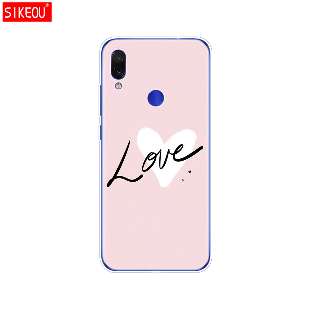 Чехлы для Xiaomi Redmi Note 7 силиконовый мягкий чехол из ТПУ с рисунком 6 3 дюйма чехлы