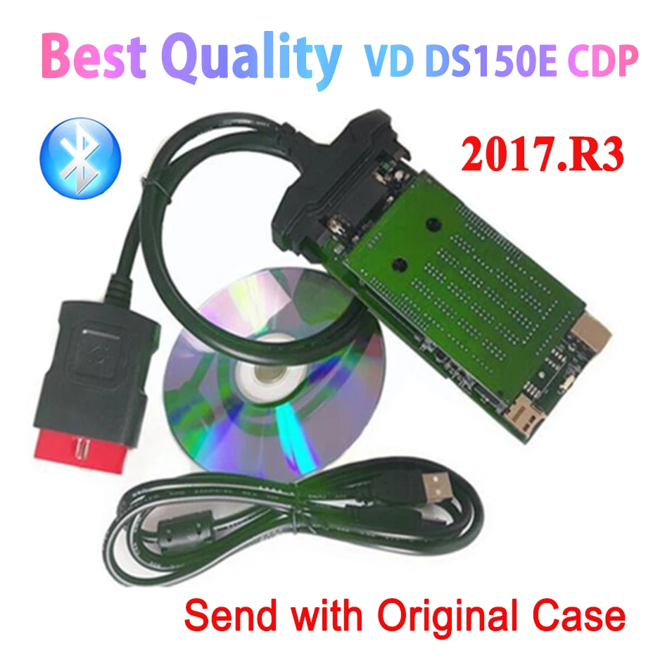 Лучший obd obd2 obdii сканер VD DS150E CDP pro plus bluetooth 2016.R0/2017.r3 генератор ключей для