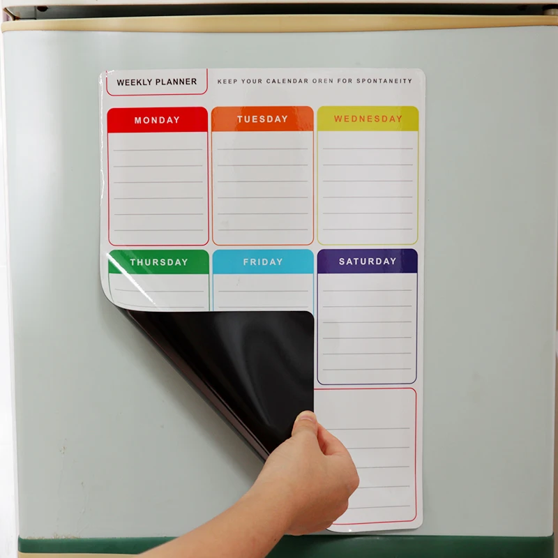 Еженедельный Ежемесячный Планировщик Календарь магнитный сухой стираемый доска