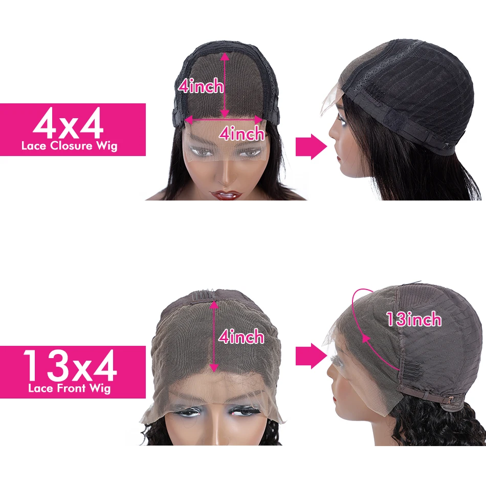 Бразильские объемные волны 6x6 Закрытие человеческих волос Кружева с детскими