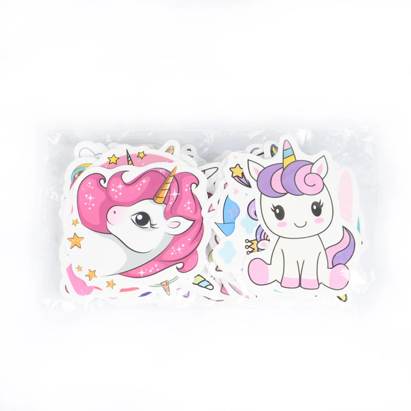 Pegatinas impermeables para port&aacute;til, calcoman&iacute;as de guitarra con dibujos de unicornios y animales, DIY Graffiti a pegatina de equipaje, 100 Uds.-4