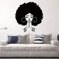 beautiful african woman girl wall decal wall sticker tribal removable beauty salon wall art wallpoof cx665