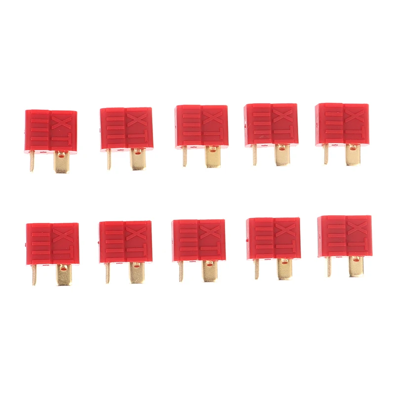 

20pcs/10pairs T Plug Male Female Deans Connectors For RC LiPo Battery RC FPV Racing Drone