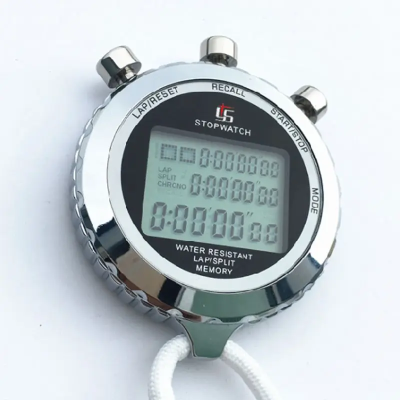 

Silent Stopwatch Countdown Timer 1/100s Accuracy Large Display Memory Alarm