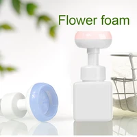 250ml soap bottle foaming lotions refillable bottle portable flower pump head soap shampoo cosmetic empty dispensing bottle