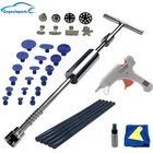 Набор инструментов для удаления вмятин на автомобиле, комплект клеевых палочек 18 + для ремонта автомобильных вмятин