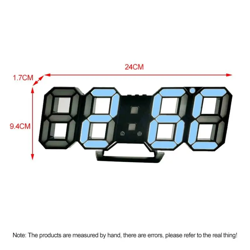 

2020 Modern Explosion of LED Wall Clock Digital 3D Stereo Desktop Alarm Clock for Home Living Room Table Clock