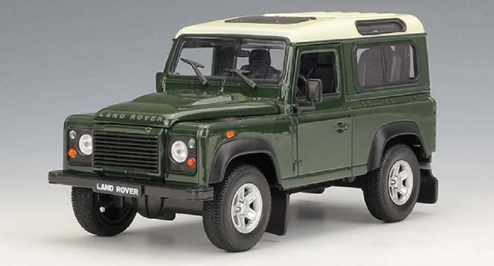 Welly 1:24 Land Rover Defender литая зеленая Автомобильная фара в коробке|Наземный транспорт| |