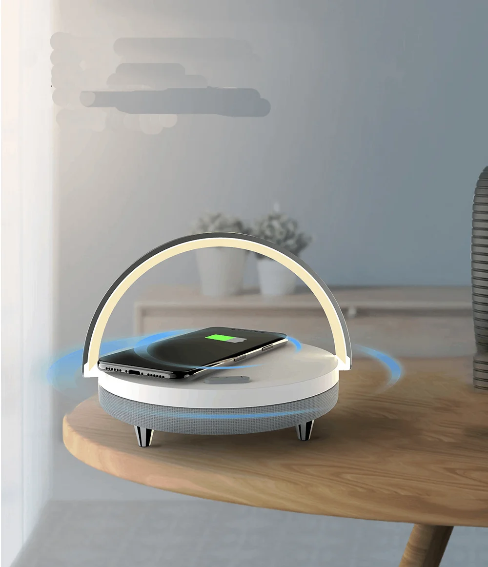 Bluetooth динамик портативный светодиодный с зарядным устройством поддержка TF карты