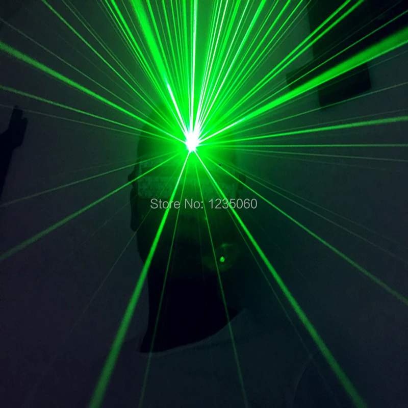 СВЕТОДИОДНЫЕ Светящиеся Зеленые лазерные мужские очки Laserman для рождественской