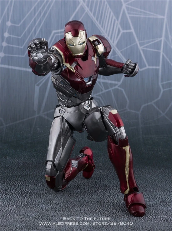 Disney Marvel Avengers Железный человек Марка 47 15 см аниме мини-украшения коллекционная
